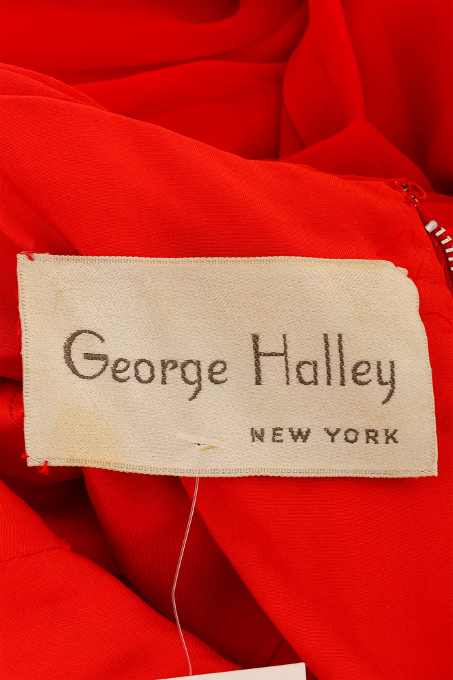Strapless Empire Chiffon Gown by George Halley label @ Recess LA