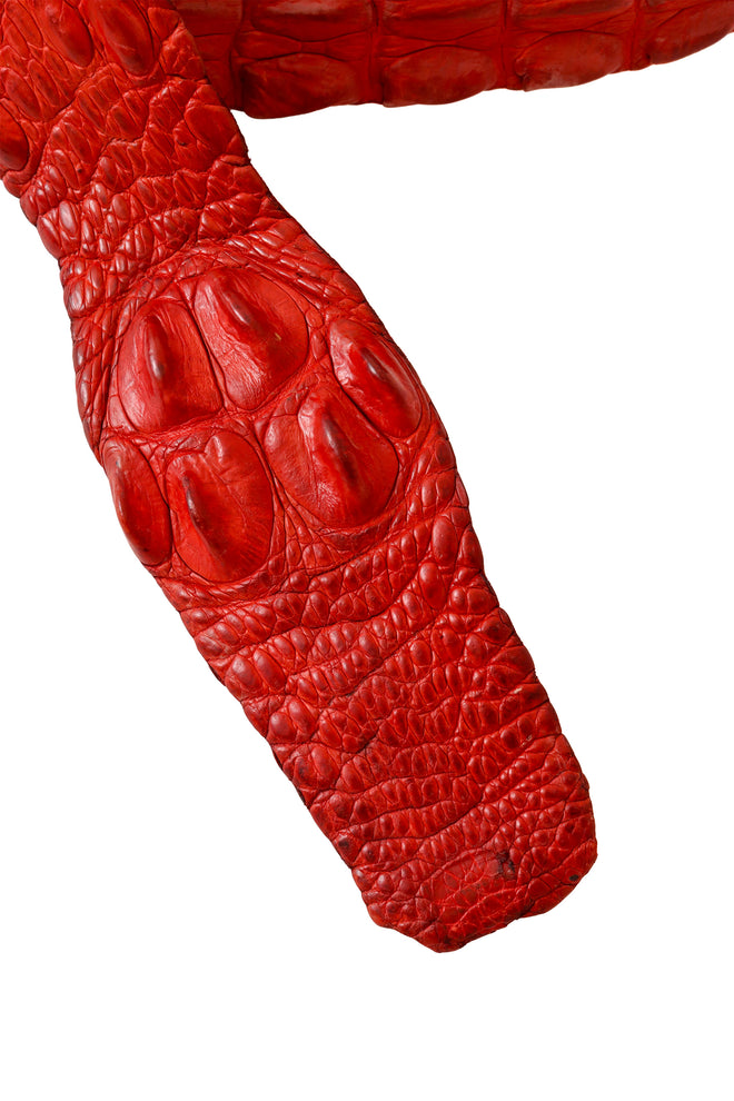 2005 S/S Red Crocodile Belt buckle details @ Recess LA