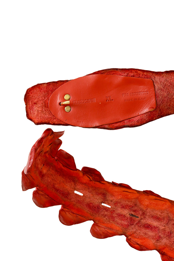 2005 S/S Red Crocodile Belt interior details @ Recess LA 