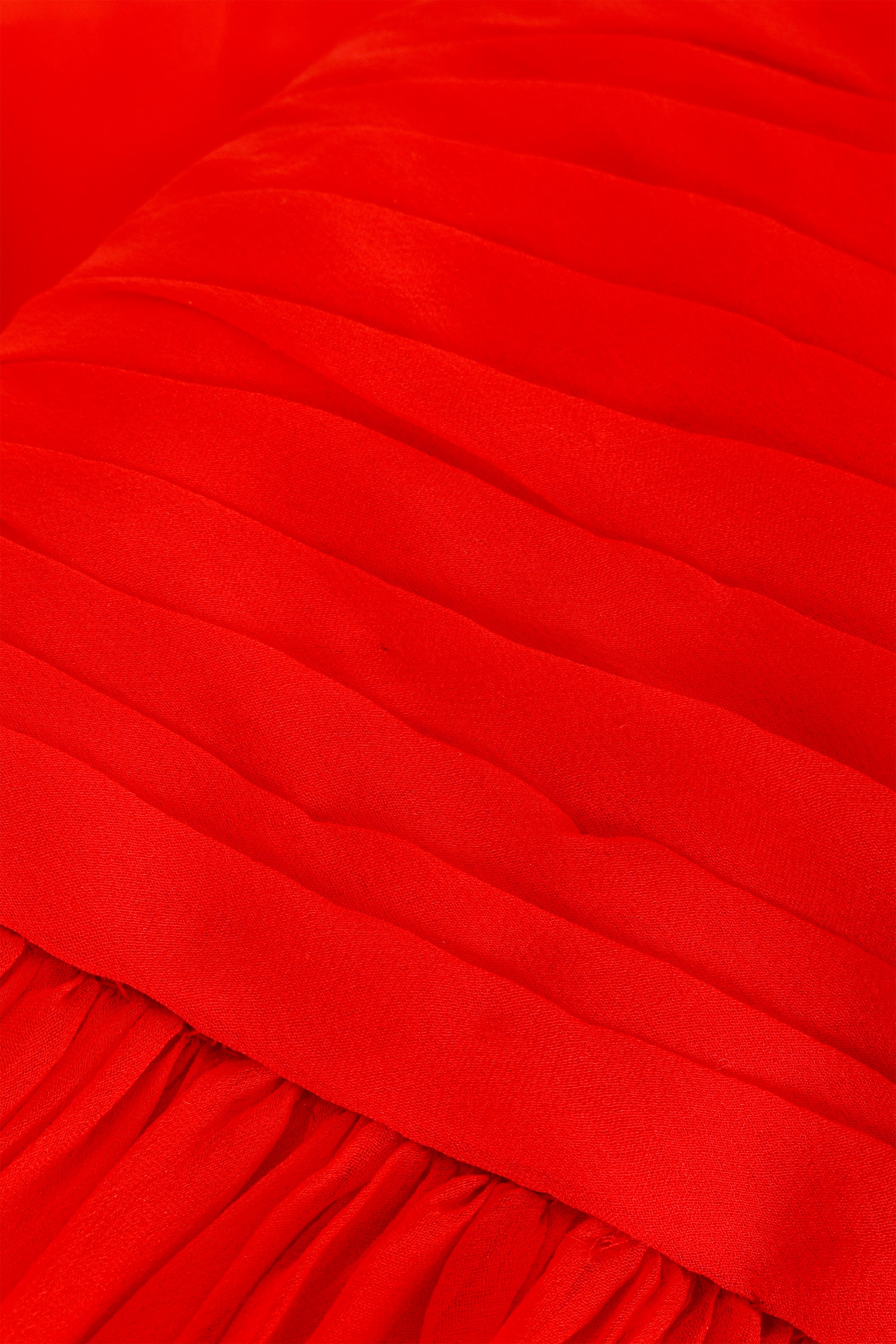 Strapless Empire Chiffon Gown by George Halley pleats close @ Recess LA