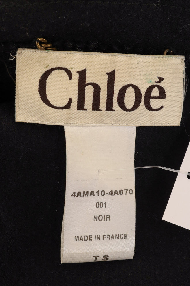 Chloe Oversized Hooded Fringe Cape label @ Recess LA 