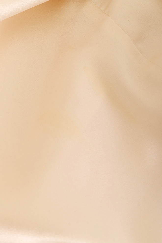 Vintage Bias Cut Draped Wedding Gown by David Fielden discoloration @ Recess LA