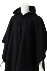 Chloe Oversized Hooded Fringe Cape close up @ Recess LA 