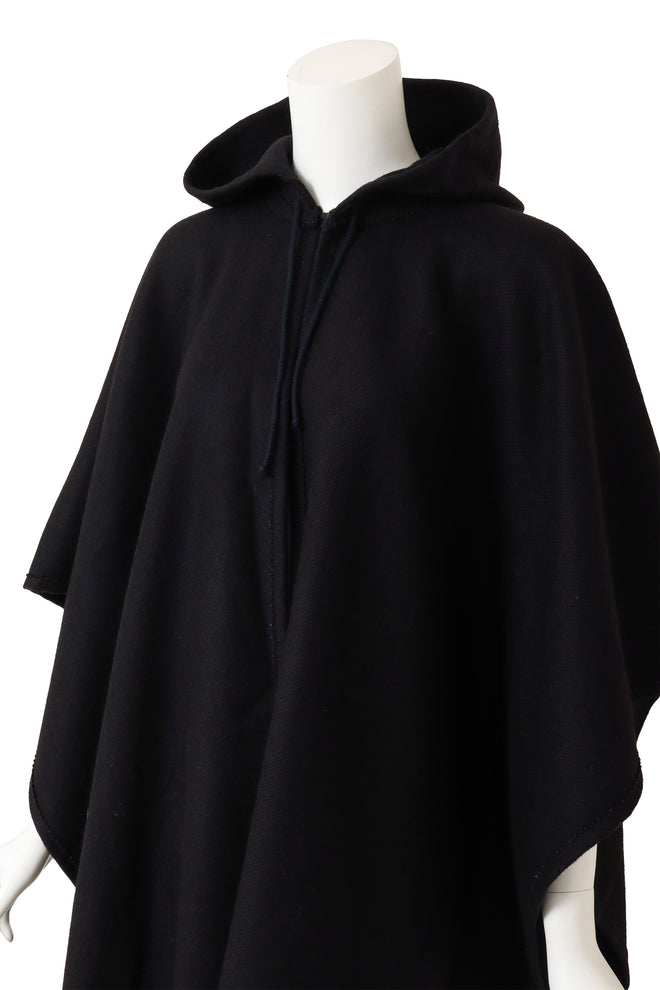 Chloe Oversized Hooded Fringe Cape close up @ Recess LA 
