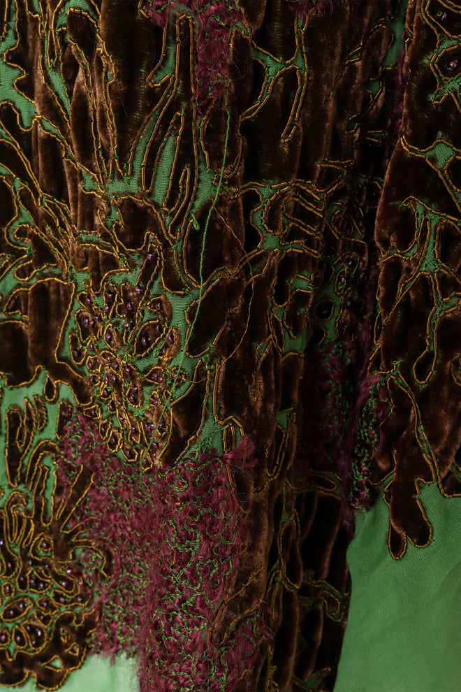Antique Embroidered Velvet Shawl Poncho mark 3 @ Recess LA 