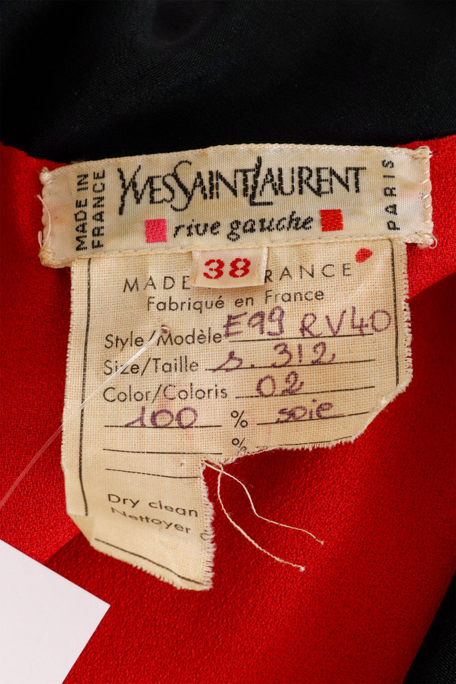 Vintage 1999 Contrast Duster by Yves Saint Laurent label @ Recess LA
