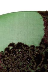 Antique Embroidered Velvet Shawl Poncho mark 6 @ Recess LA 