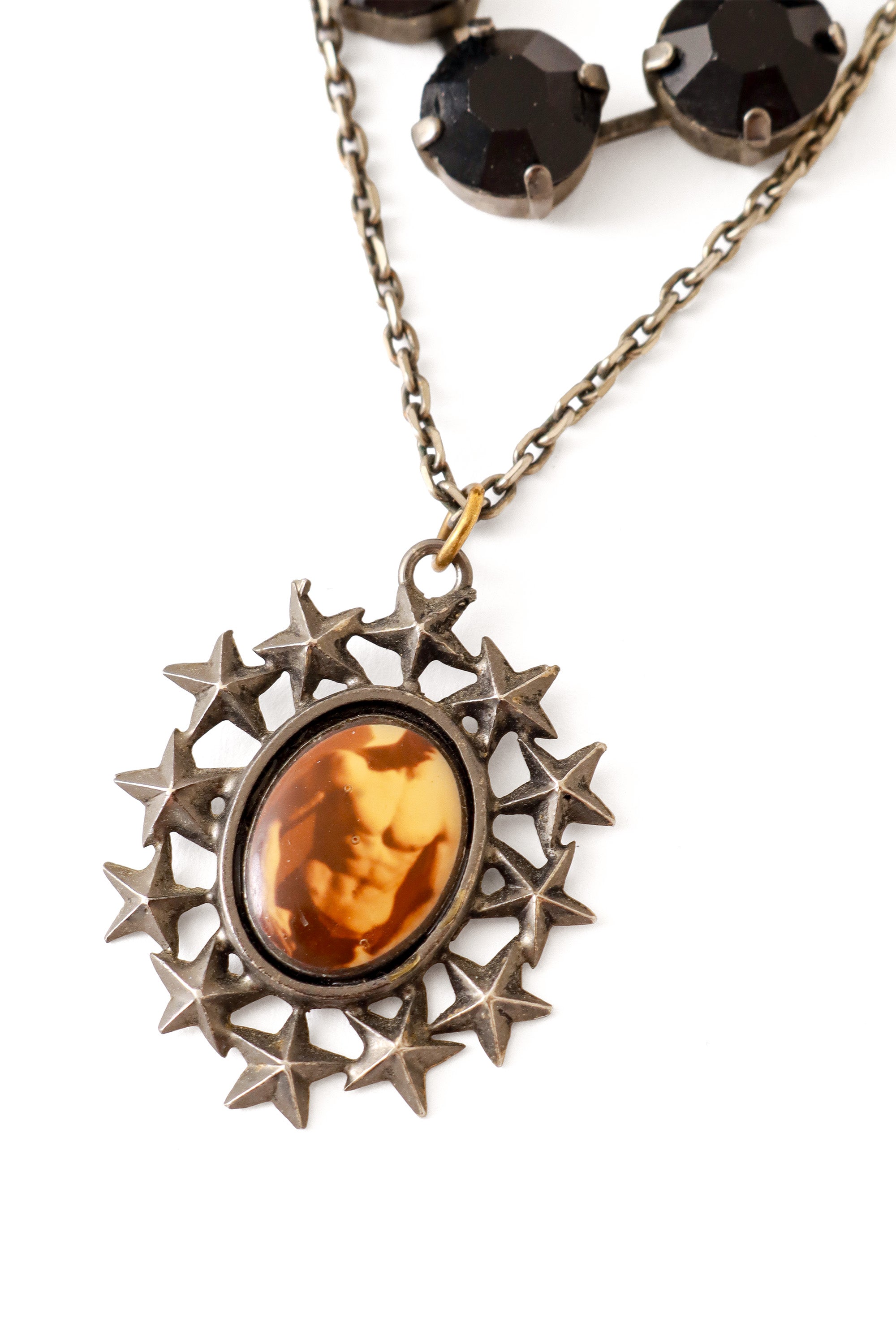 Six Pack Star Necklace by Jean Paul Gaultier charm close @ Recess LA