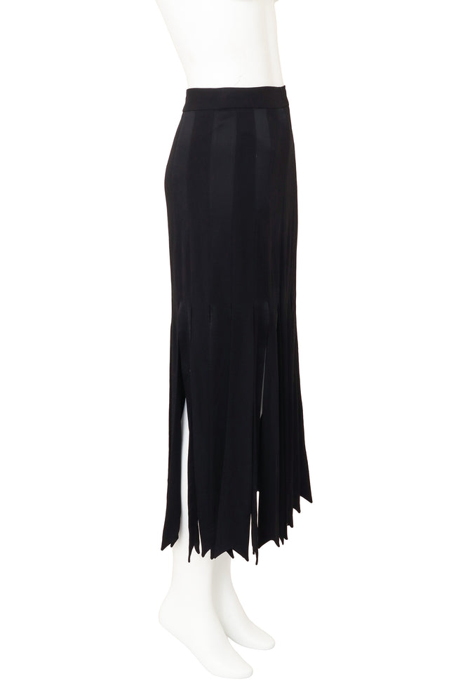 Carwash Fringe Maxi Skirt