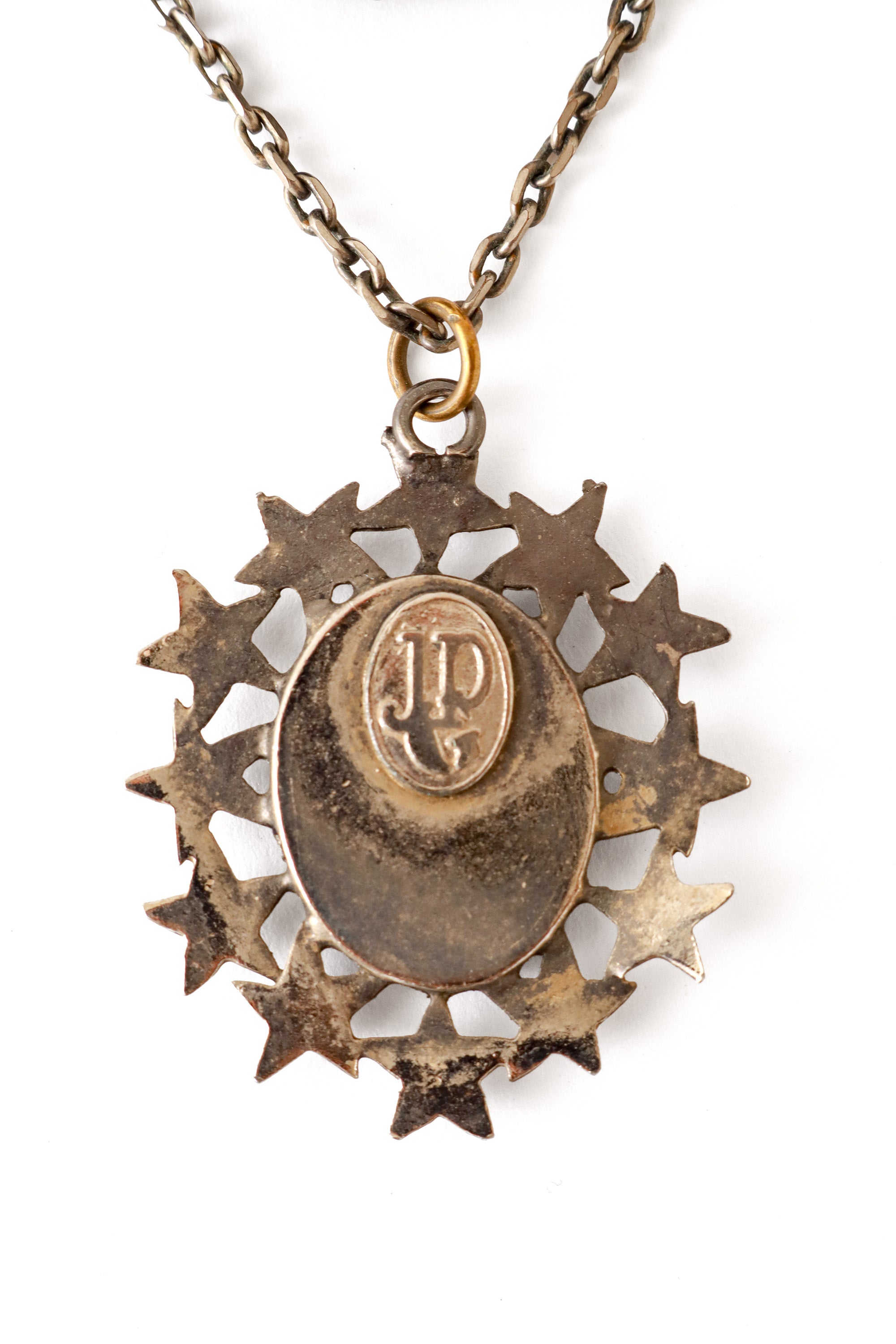 Six Pack Star Necklace by Jean Paul Gaultier pendant cartouche @ Recess LA