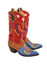 Vintage Rocketbuster Good Luck Longhorn Cowboy Boots side @ Recess LA 