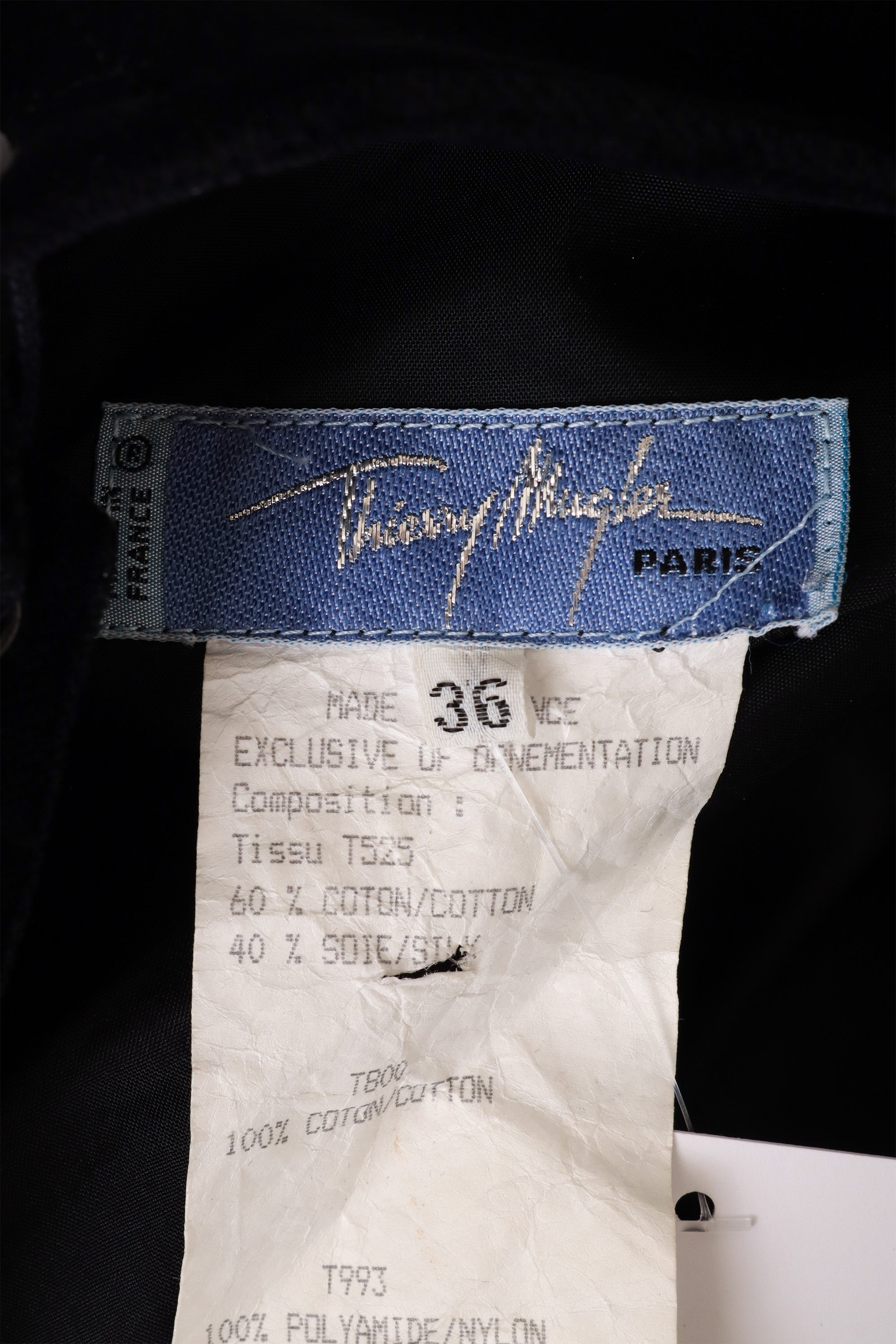 1992 F/W Bow Corset Mini Dress tag @ Recess LA