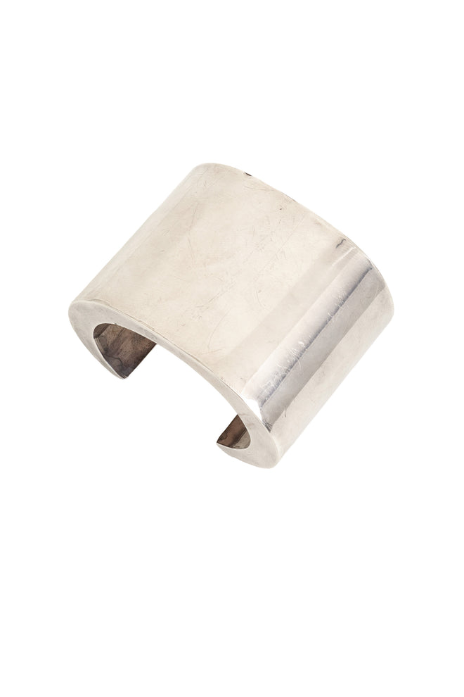 Vintage Kalibre 1985 Sterling Wide Polished Cuff top @ Recess LA