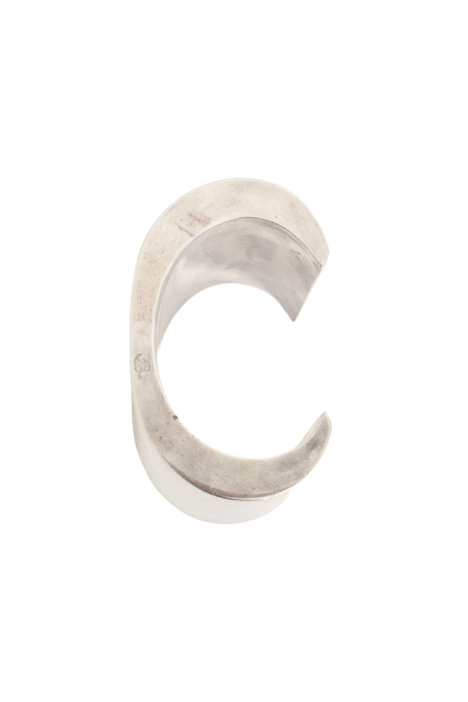 Vintage Kalibre 1985 Sterling Wide Polished Cuff side @ Recess LA