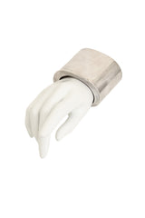 Vintage Kalibre 1985 Sterling Wide Polished Cuff on mannequin @ Recess LA