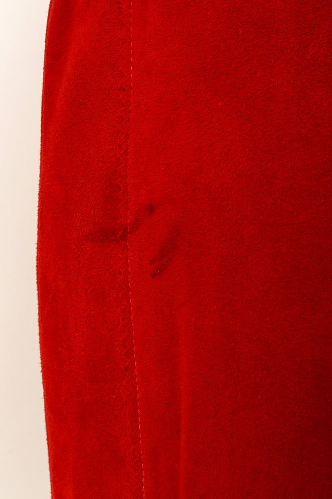 Suede Fringe Western Dress by Clifford Olson faint staining @ Recess LA