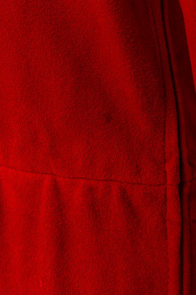 Suede Fringe Western Dress by Clifford Olson staining at hem @ Recess LA