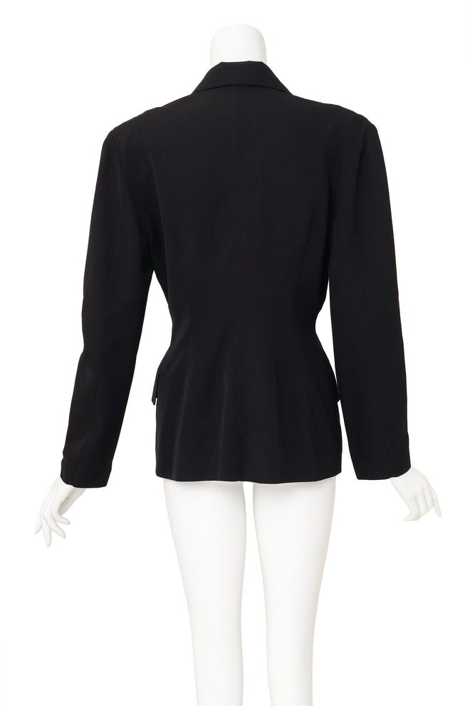 Button sleeve sailor jacket by Plein Sud back @ Recess LA 