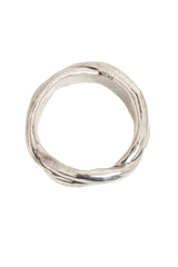 Vintage Sterling Abstract Woven Bangle Bracelet top @ Recess LA