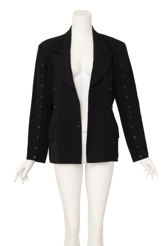Button sleeve sailor jacket by Plein Sud open @ Recess LA 