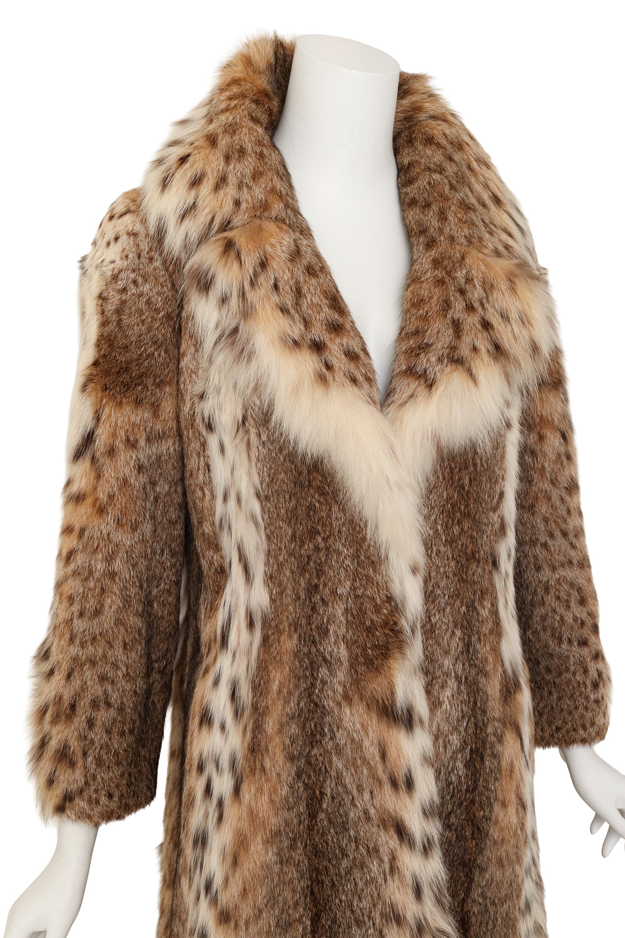fur coat by Edwards-Lowell on mannequin close @ Recess LA