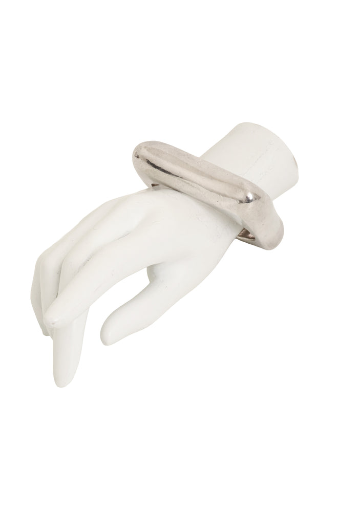 Vintage Sterling Modernist Squared Bracelet on mannequin @ Recess LA