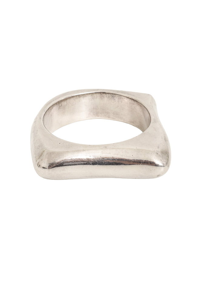 Vintage Sterling Modernist Squared Bracelet front @ Recess LA