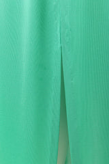 Beaded Empire Waist Maxi Dress by Emilio Pucci basting stitches with small stain @ Recess LA