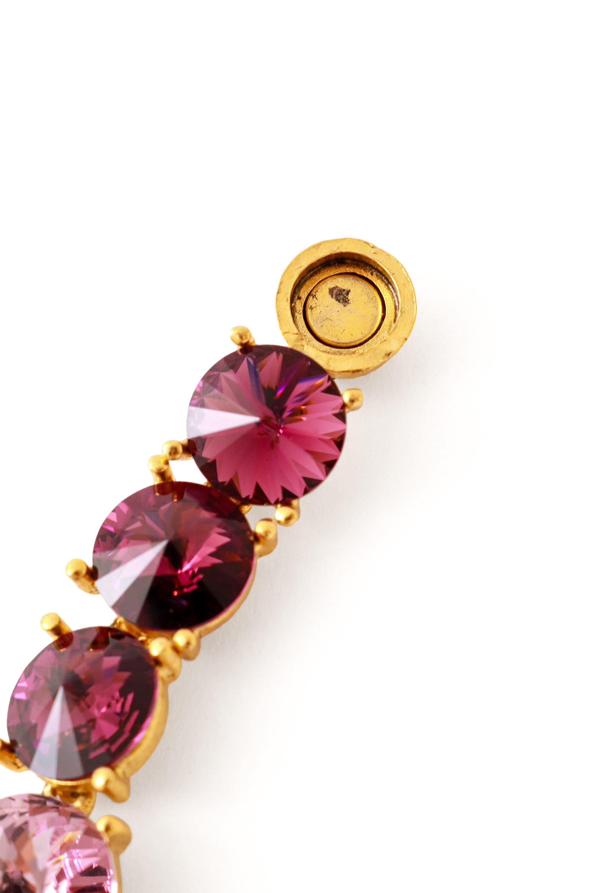 Lilacs Crystal Bracelet by Oscar de la Renta clasp end @ Recess LA