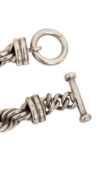 Vintage Sterling Twisted Rope Collar Necklace clasp @ Recess LA