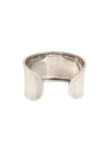 Vintage Sterling Smooth Cuff Bracelet back and inside @ Recess LA