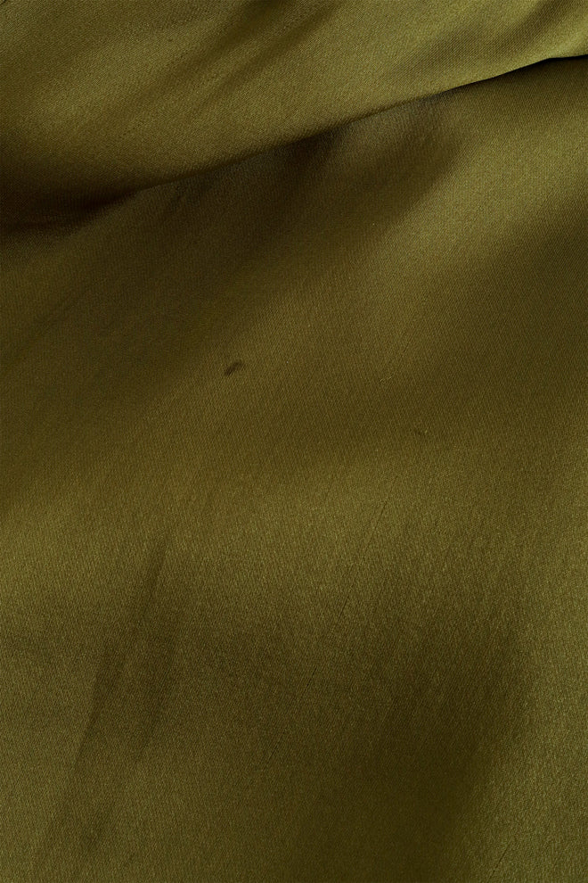 Givenchy Olive Silk Bias Gown spot @ Recess LA