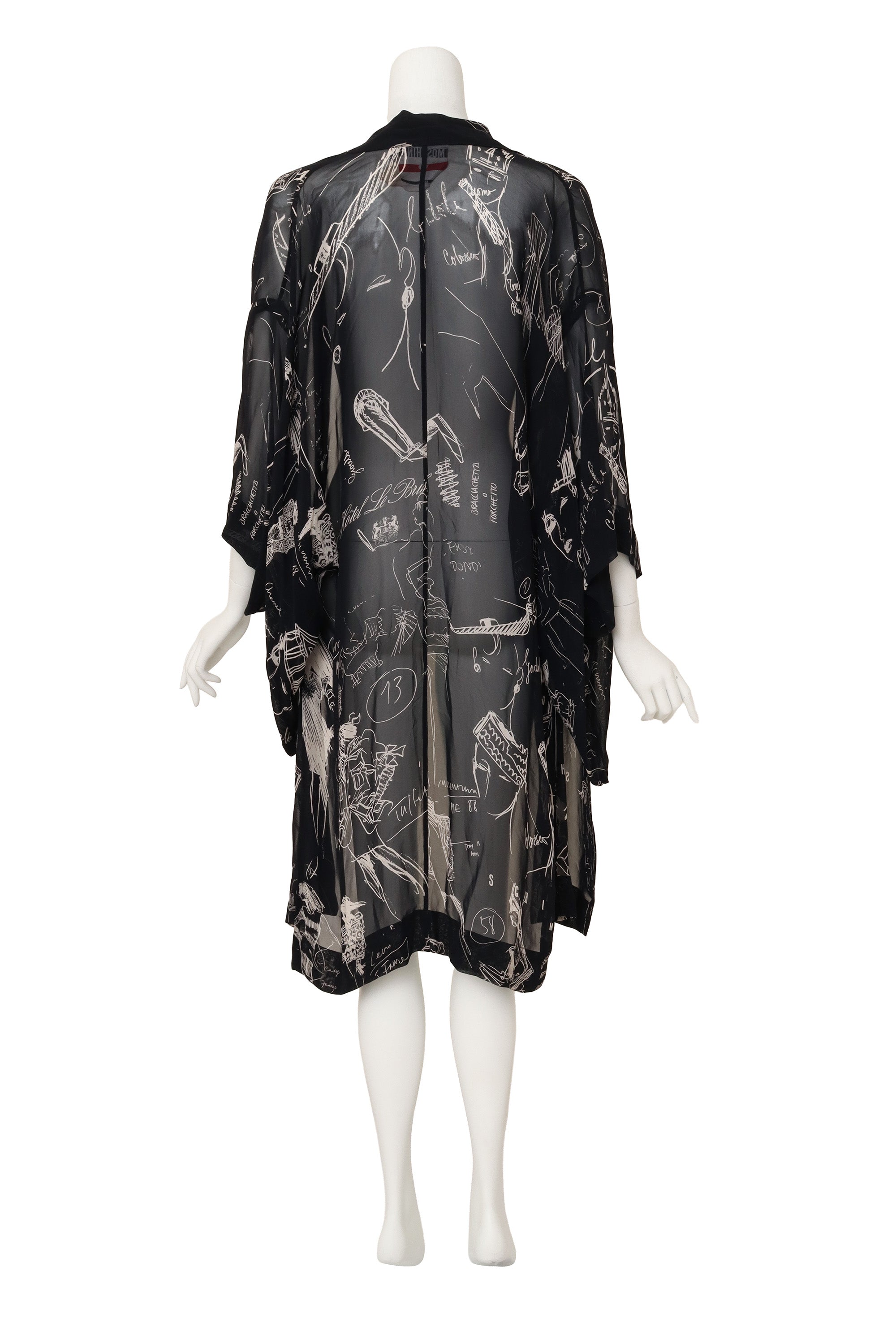 Sketch kimono by Moschino on mannequin back @ Recess LA