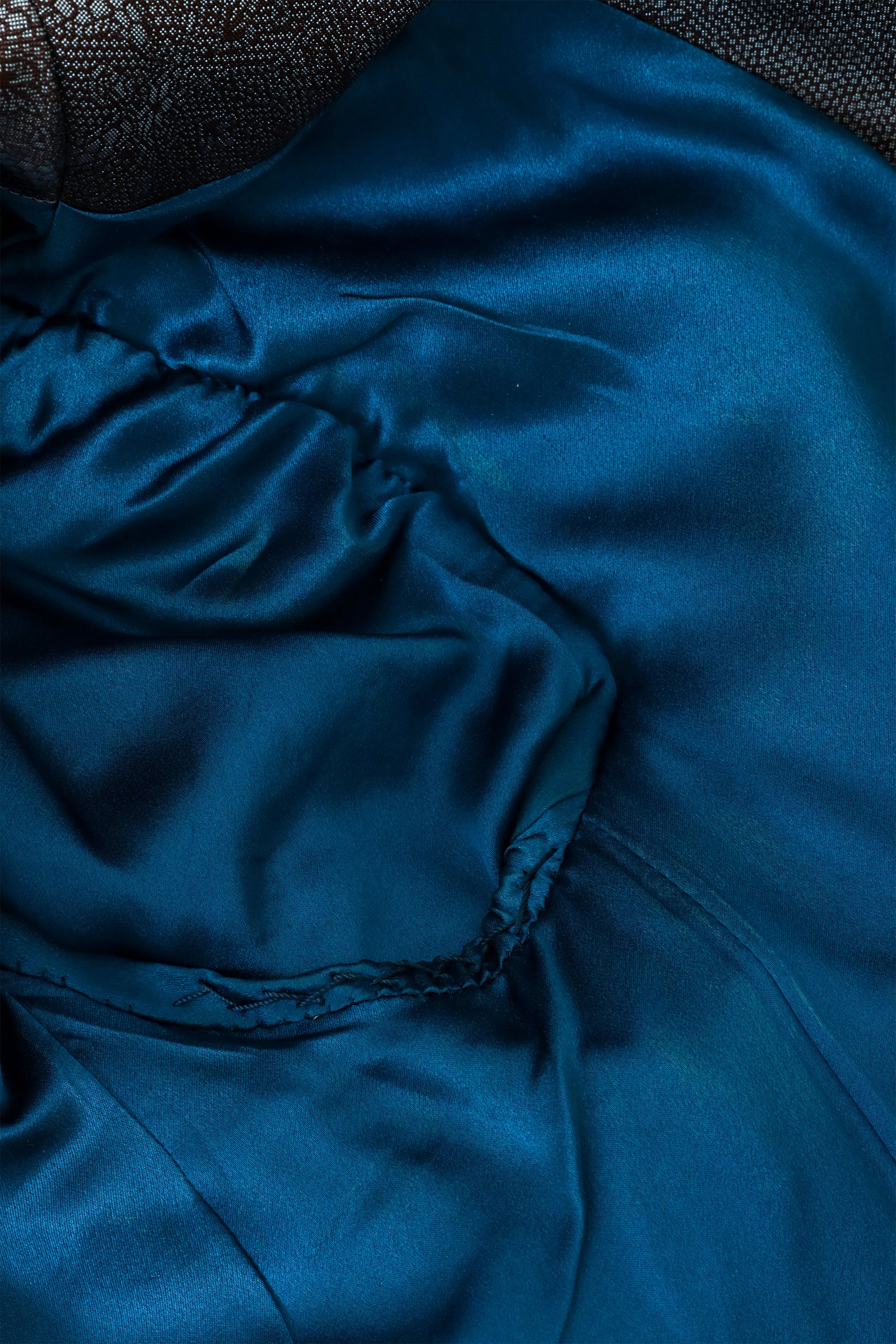 Lace motif blazer by Richard Tyler underarm mending @ Recess LA