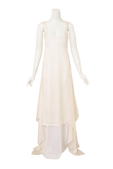 Ivory Silk Bias Gown by Givenchy on mannequin @ Recess LA