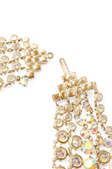 crystal draped necklace back of clasp tarnish @ Recess LA