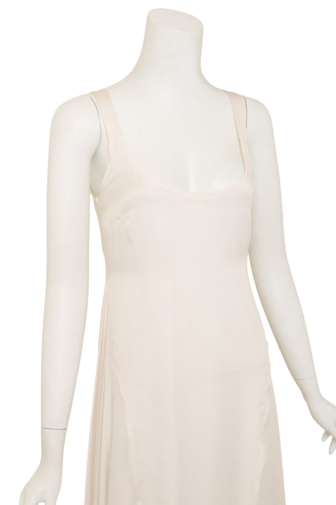 Ivory Silk Bias Gown by Givenchy on mannequin close @ Recess LA