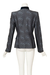 Lace motif blazer by Richard Tyler on mannequin back @ Recess LA
