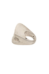 Vintage Patricia Von Musulin Sterling Sculptural Wave Ring left side @ Recess LA