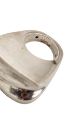 Vintage Patricia Von Musulin Sterling Sculptural Wave Ring inside tarnish @ Recess LA
