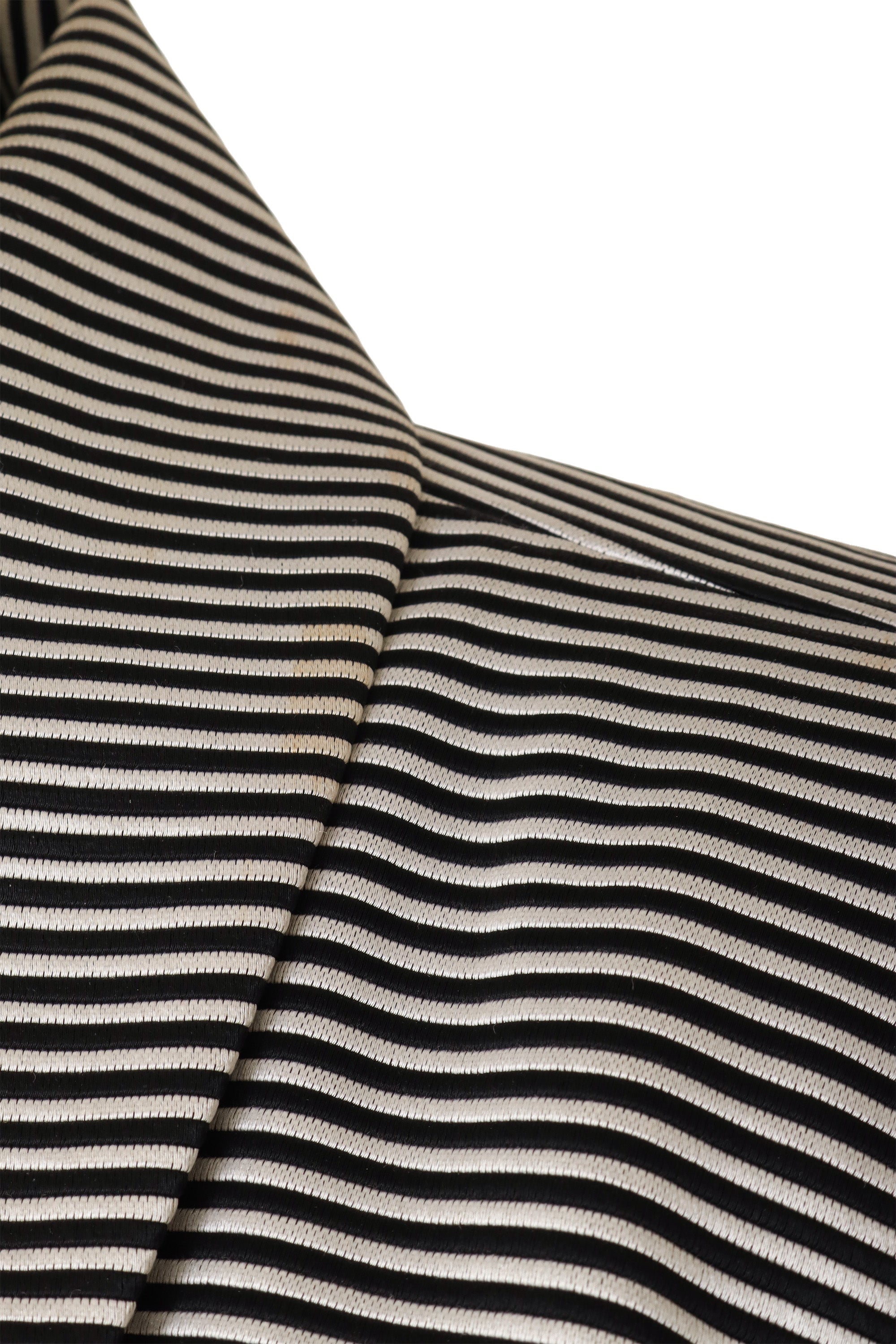 striped jacket by Saint Laurent on mannequin collar stain @ Recess LA