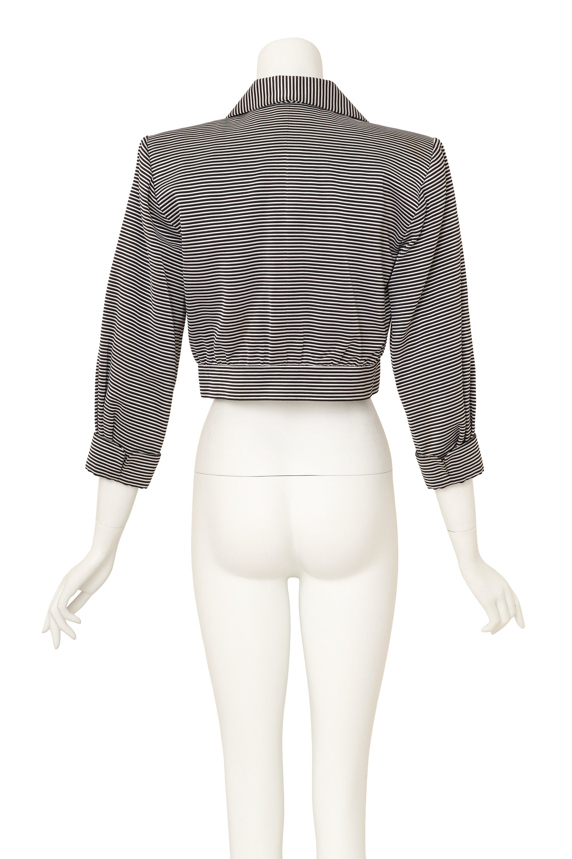 striped jacket by Saint Laurent on mannequin back @ Recess LA