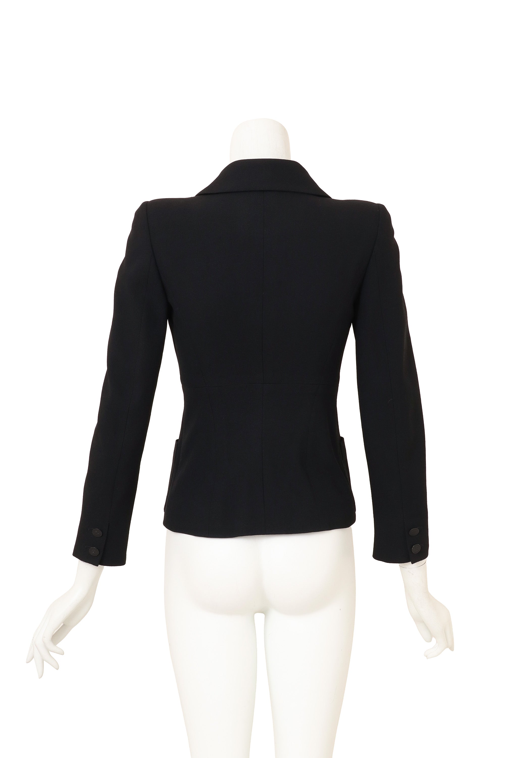 Double Breasted Blazer by Chanel on mannequin back @ Recess LA