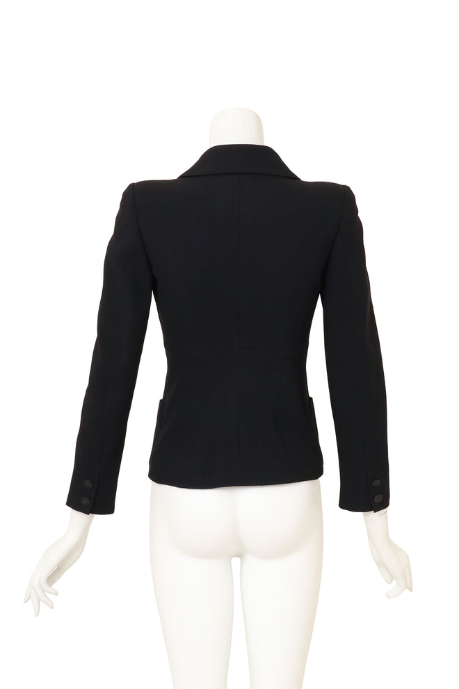 Double Breasted Blazer by Chanel on mannequin back @ Recess LA
