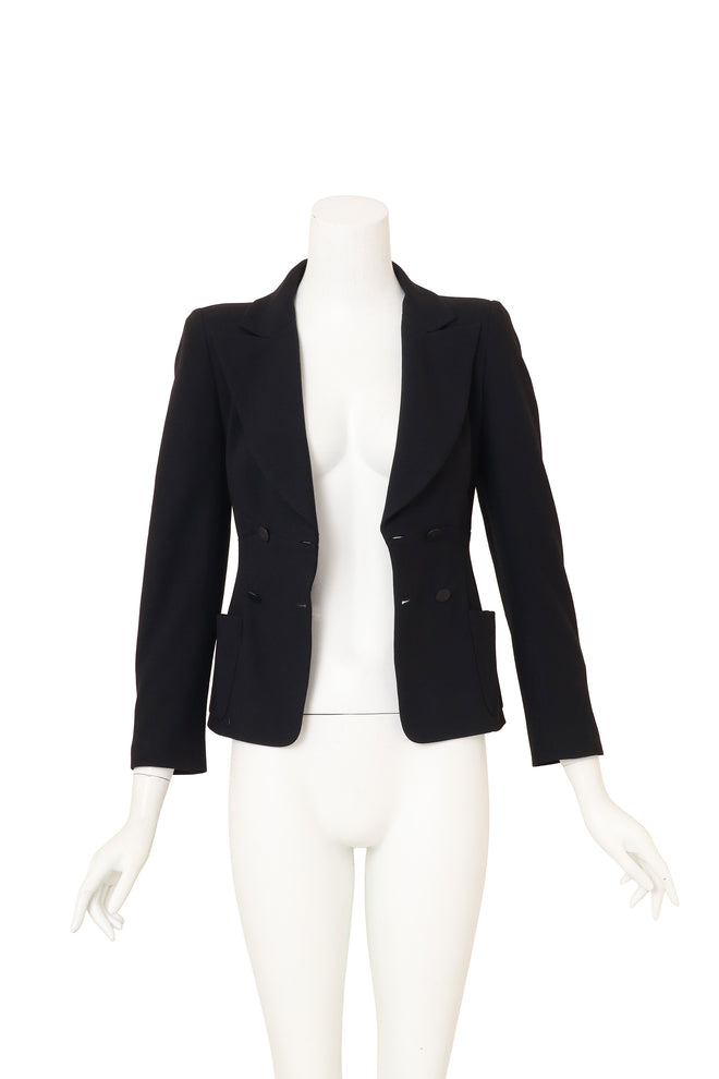 Double Breasted Blazer by Chanel on mannequin open @ Recess LA