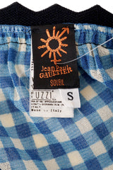 gingham top by Jean Paul Gaultier label @ Recess LA