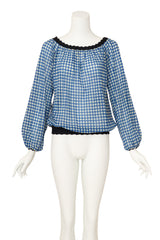 gingham top by Jean Paul Gaultier on mannequin @ Recess LA