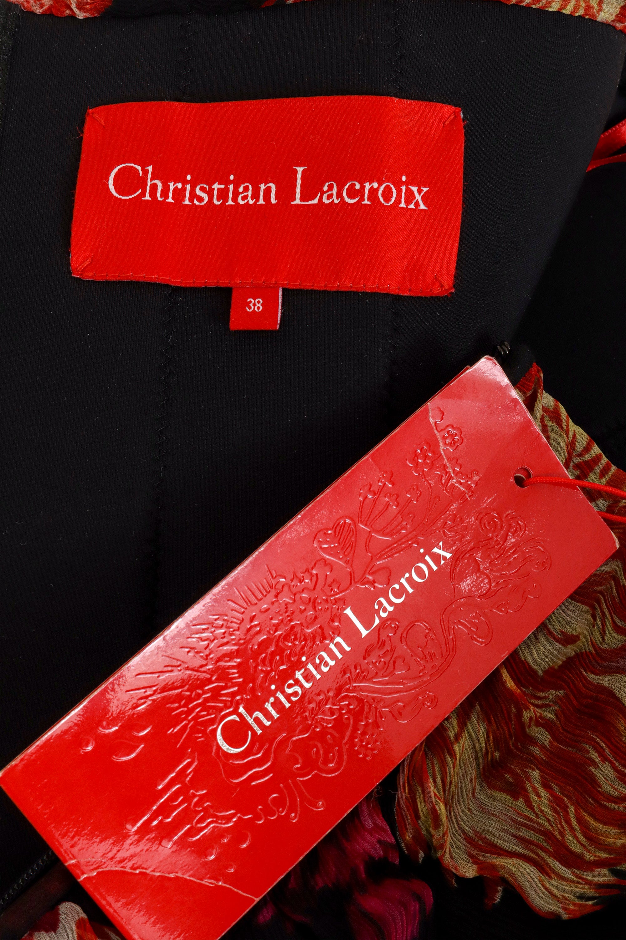 Floral Silk Strapless Gown by Christian Lacroix tags  @ Recess LA