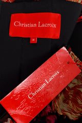 Floral Silk Strapless Gown by Christian Lacroix tags  @ Recess LA