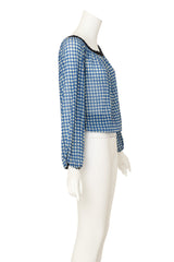 gingham top by Jean Paul Gaultier on mannequin side @ Recess LA